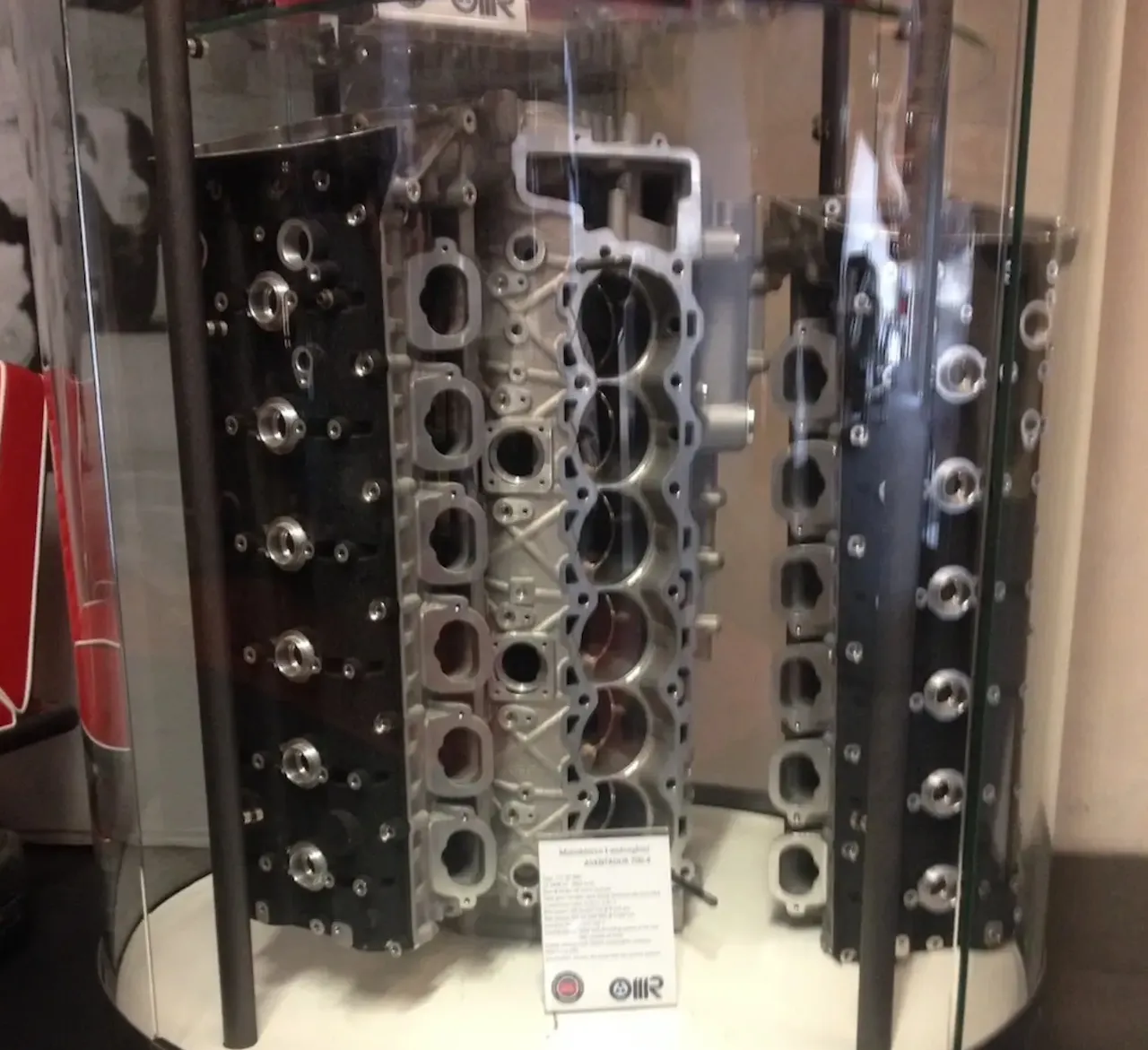 Ferrari Engine Parts at Museo Mille Miglia